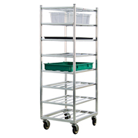 Shelf Cart, 8 Tiers, 20-7/8" W x 67" H x 27" D, 600 lbs. Capacity MO462 | Par Equipment