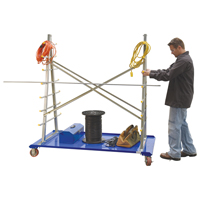 A-Frame Bar & Pipe Cart, Steel, 36-3/4" W x 73-3/4" D x 72-1/2" H, 2000 lbs. Capacity MO514 | Par Equipment