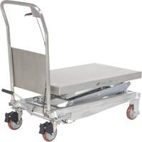 Manual Hydraulic Scissor Lift Table, 35-1/2" L x 20" W, Partial Stainless Steel, 800 lbs. Capacity MO857 | Par Equipment