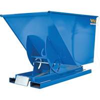 Conteneur autobasculeur, Acier, 1 vg³, Bleu Par Equipment