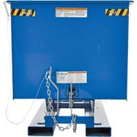 Conteneur autobasculeur, Acier, 1 vg³, Bleu Par Equipment
