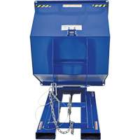 Conteneur autobasculeur, Acier, 1 vg³, Bleu Par Equipment