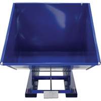 Conteneur autobasculeur, Acier, 2 vg³, Bleu Par Equipment