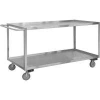 Chariot avec tablettes de calibre industriel, 2 Tiers, 18-1/8" la x 42" h x 35" p, Capacit&eacute; 1200 lb Par Equipment
