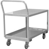 Industrial Grade Low Profile Shop Cart, 2 Tiers, 24-1/8" W x 40-3/4" D x 38-1/8" H, 1200 lbs. Cap. MO999 | Par Equipment