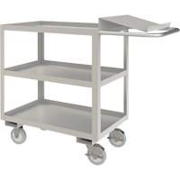 Industrial Grade Order Picking Cart, 39" H x 18-1/8" W x 45" D, 3 Shelves, 1200 lbs. Capacity MP003 | Par Equipment