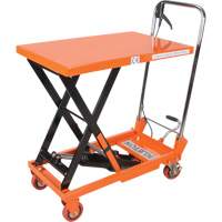 Hydraulic Scissor Lift Table, 27-1/2" L x 17-3/4" W, Steel, 330 lbs. Capacity MP005 | Par Equipment