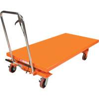 Hydraulic Scissor Lift Table, 63" L x 31-1/2" W, Steel, 1100 lbs. Capacity Par Equipment