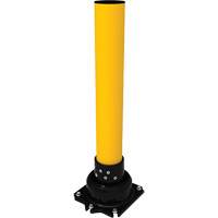 SlowStop<sup>®</sup> Flexible Rebounding Bollard, Steel, 42" H x 6" W, Yellow MP185 | Par Equipment