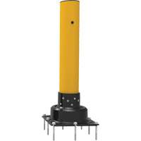 SlowStop<sup>®</sup> Drilled Flexible Rebounding Bollards, Steel, 42" H x 6" W, Yellow MP187 | Par Equipment