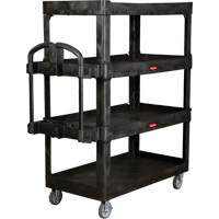 Chariot utilitaire robuste et ergonomique, 4 tiers, 24-1/4" x 62-2/5" x 54-1/10", Capacit&eacute; 700 lb Par Equipment