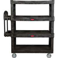 Chariot utilitaire robuste et ergonomique, 4 tiers, 24-1/4" x 62-2/5" x 54-1/10", Capacit&eacute; 700 lb Par Equipment