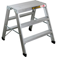 Portable Work-Stand Saw Horse, Aluminum Frame, 12-1/4" D x 36" H Par Equipment