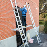 Planche de travail t&eacute;lescopique, 204" la x 12" pr, Capacit&eacute; de 250 lb, D&eacute;mont&eacute; Par Equipment