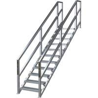 SmartStairs 11-16 Steps Modular Construction Stair System, 120" H Par Equipment