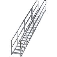 SmartStairs 17-21 Steps Modular Construction Stair System, 157-1/2" H Par Equipment