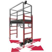 Complete Motorized Buildman 6' Baker Scaffold Kit, 31" D x 118-3/4" H Par Equipment