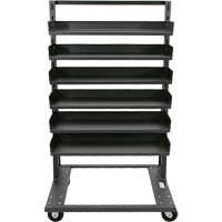 Single-Sided Heavy Duty A-Frame Cart with 6 Trays, 38" x 25" x 63", 2500 lbs. Capacity Par Equipment