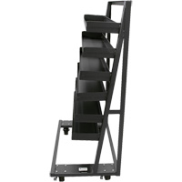 Single-Sided Heavy Duty A-Frame Cart with 6 Lipped Trays, 38" x 25" x 63", 2500 lbs. Capacity Par Equipment