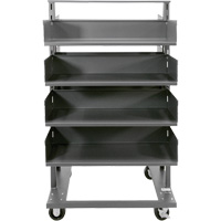Double-Sided Heavy Duty A-Frame Cart with 8 Large Trays, 38" x 30" x 63", 2500 lbs. Capacity Par Equipment