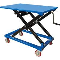 Manual Scissor Lift Table, 37-3/8" L x 23-5/8" W, Steel, 660 lbs. Capacity Par Equipment
