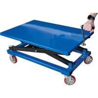 Manual Scissor Lift Table, 37-3/8" L x 23-5/8" W, Steel, 660 lbs. Capacity Par Equipment