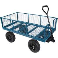 Wagon avec c&ocirc;t&eacute;s rabattables, 24" la x 48" la x Capacit&eacute; 800 lb Par Equipment