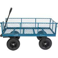 Wagon avec c&ocirc;t&eacute;s rabattables, 24" la x 48" la x Capacit&eacute; 800 lb Par Equipment
