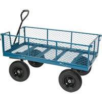 Wagon avec c&ocirc;t&eacute;s rabattables, 24" la x 48" la x Capacit&eacute; 800 lb Par Equipment