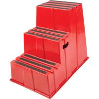 Industrial Step Stool, 3 Steps, 34-13/16" x 22-7/16" x 28-1/2" High Par Equipment