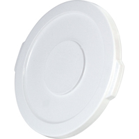 Couvercles ronds Brute, Couvercle plat, Plastique/Poly&eacute;thyl&egrave;ne, Convient aux contenants 15-5/8" dia. Par Equipment