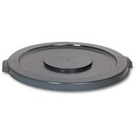Couvercles ronds Brute, Couvercle plat, Plastique/Poly&eacute;thyl&egrave;ne, Convient aux contenants 19-7/8" dia. Par Equipment