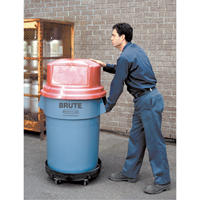 Waste Container Dolly, Polyethylene, Black NA714 | Par Equipment