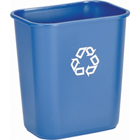 Recycling Container , Deskside, Plastic, 28-1/8 US Qt. NA737 | Par Equipment