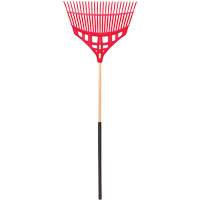 Leaf Rake, 24" Blade, Wood Handle, Plastic Blade Par Equipment