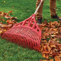 Leaf Rake, 24" Blade, Wood Handle, Plastic Blade Par Equipment