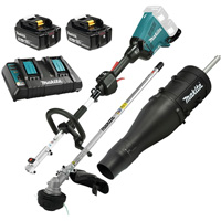 LXT 5.0 Ah Brushless Split Shaft Power Unit Kit with EM405MP Line Trimmer, Battery Powered, 36 V Par Equipment