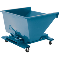 Self-Dumping Hopper, Steel, 1-1/2 cu.yd., Blue NB961 | Par Equipment