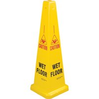 "Wet Floor" Lamba Traffic Cones, English with Pictogram Par Equipment