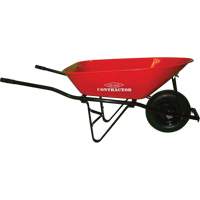 Contractor Wheelbarrow, 6 cu. ft., Steel Tray ND149 | Par Equipment