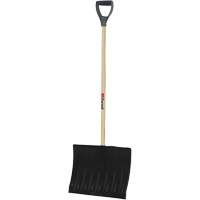 Nordic Snow Shovel, Polypropylene Blade, 17-3/4" Wide, D-Grip Handle Par Equipment