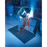 Tapis WeldSafe No 447, Caoutchouc, 75' lo, 2' la x 9/16" &eacute;pais, Noir Par Equipment