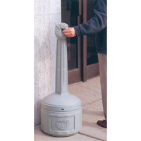 Smokers Cease-Fire&reg; Cigarette Butt Receptacle, Free-Standing, Plastic, 4 US gal. Capacity, 38-1/2" Height Par Equipment