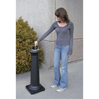 Groundskeeper Tuscan™ Cigarette Waste Collector, Free-Standing, Metal, 1 US gal. Capacity, 38-1/2" Height NI686 | Par Equipment