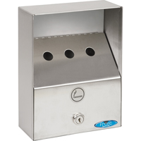 Smoking Receptacles, Wall-Mount, Stainless Steel, 1 Litres Capacity, 9" Height NI746 | Par Equipment