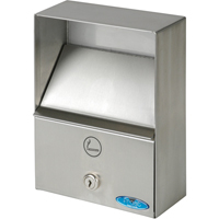Smoking Receptacles, Wall-Mount, Stainless Steel, 1 Litres Capacity, 9" Height NI753 | Par Equipment