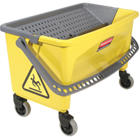Microfibre Press Wring Buckets, Down Press, 10.75 US Gal. (43 Quart), Yellow Par Equipment