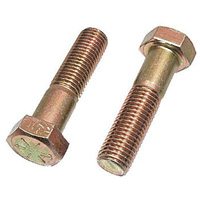 Hex Cap Screw, 3/8" Dia., 4" L, Stainless Steel, Coarse NIQ796 | Par Equipment