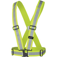 5592 Harnais de s&eacute;curit&eacute; &eacute;lastique, Jaune lime haute visibilit&eacute;, Couleur r&eacute;fl&eacute;chissante Argent, Taille unique Par Equipment