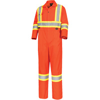 5514 Combinaison de s&eacute;curit&eacute; haute visibilit&eacute;, 36, Orange haute visibilit&eacute; Par Equipment